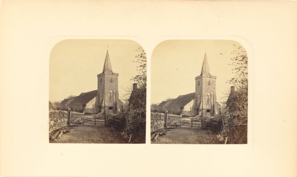 Unknown maker:Brading Church, Isle of Wight, Poster Print Wall Art