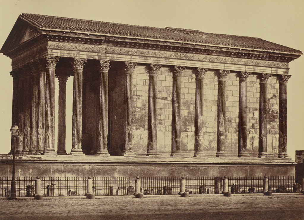 edouard Baldus:Nimes. Maison Carrée, Poster Print Wall Art