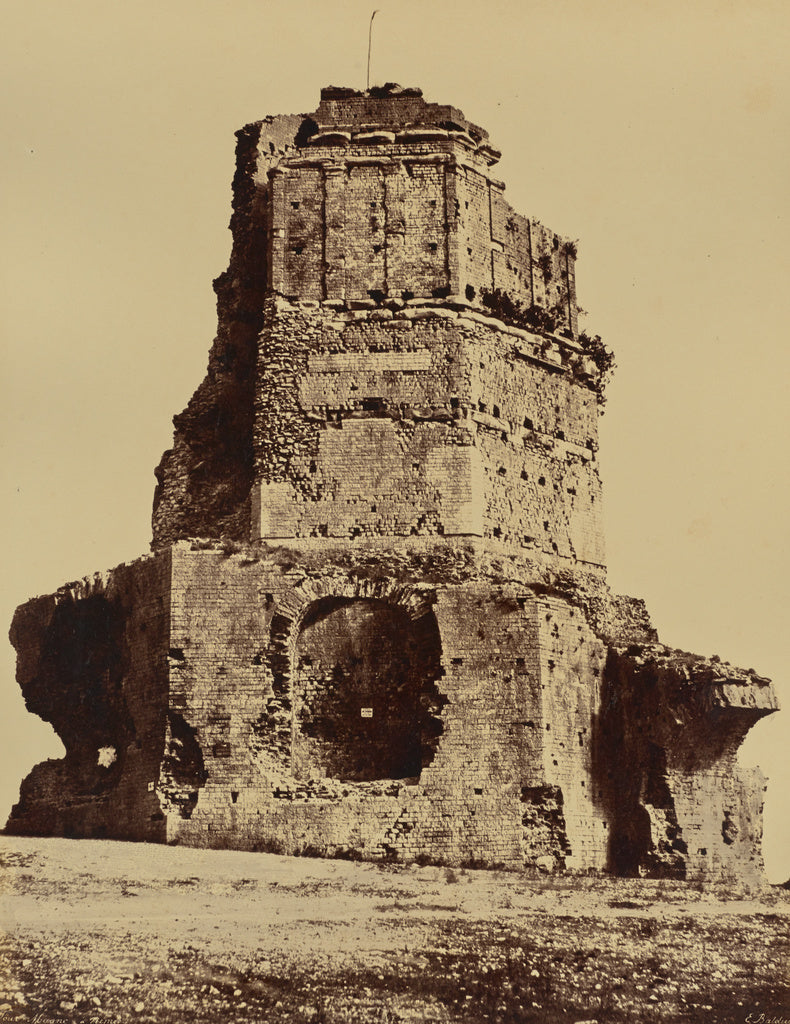 edouard Baldus:Nimes. Tour Magne, Poster Print Wall Art