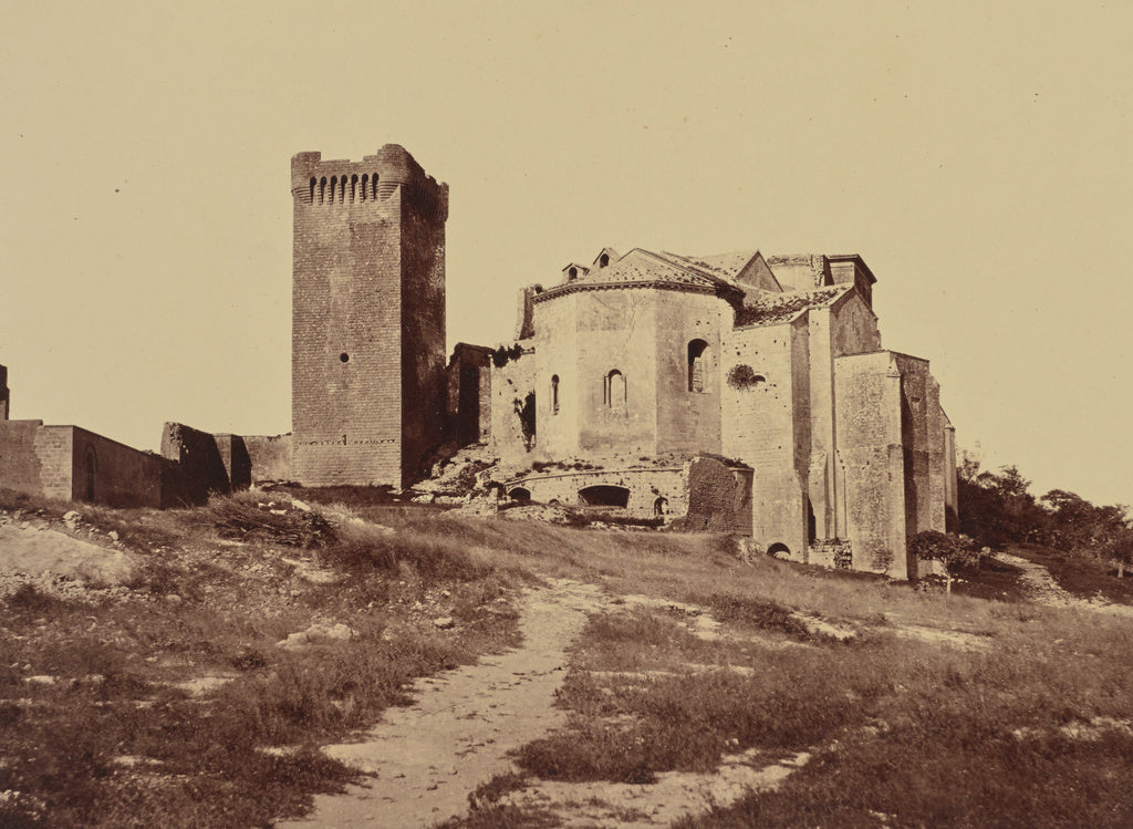 edouard Baldus:Montmajour., Poster Print Wall Art