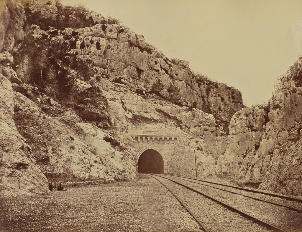 edouard Baldus:Souterrain de la Nerthe., Poster Print Wall Art