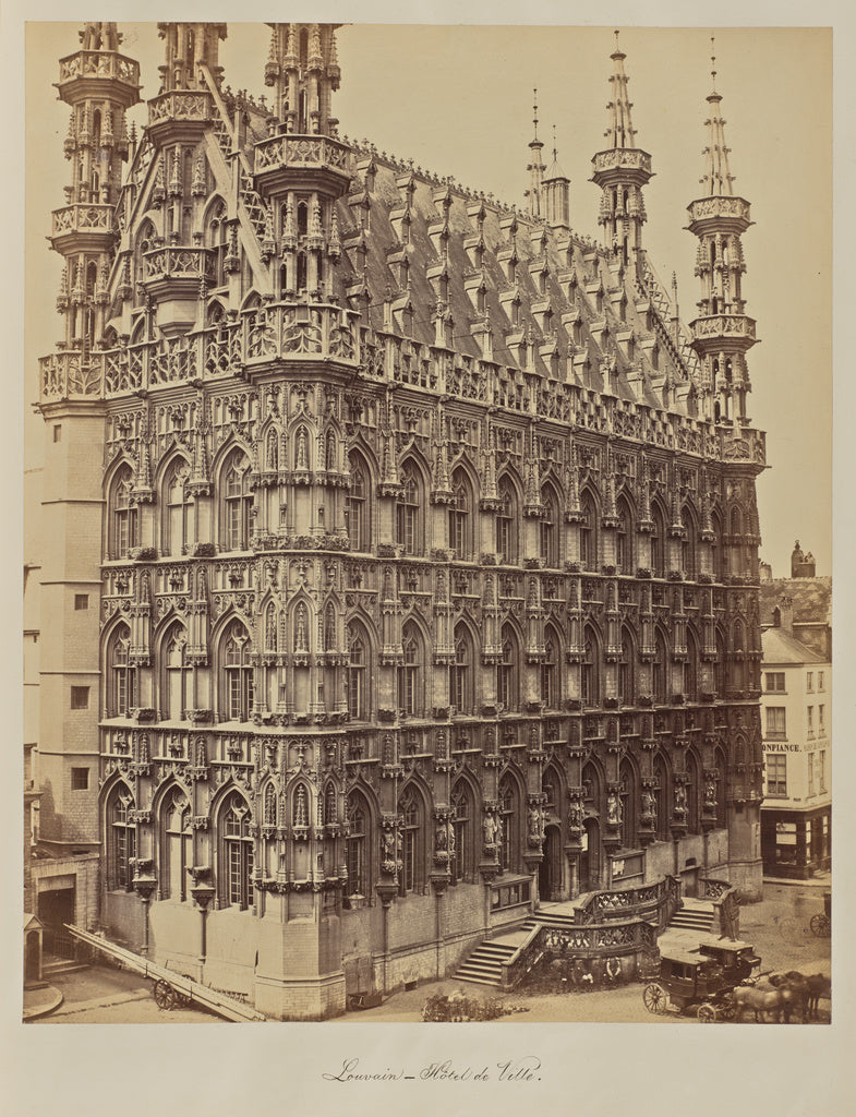 Bisson Frères:Louvain. Hôtel de Ville., Poster Print Wall Art