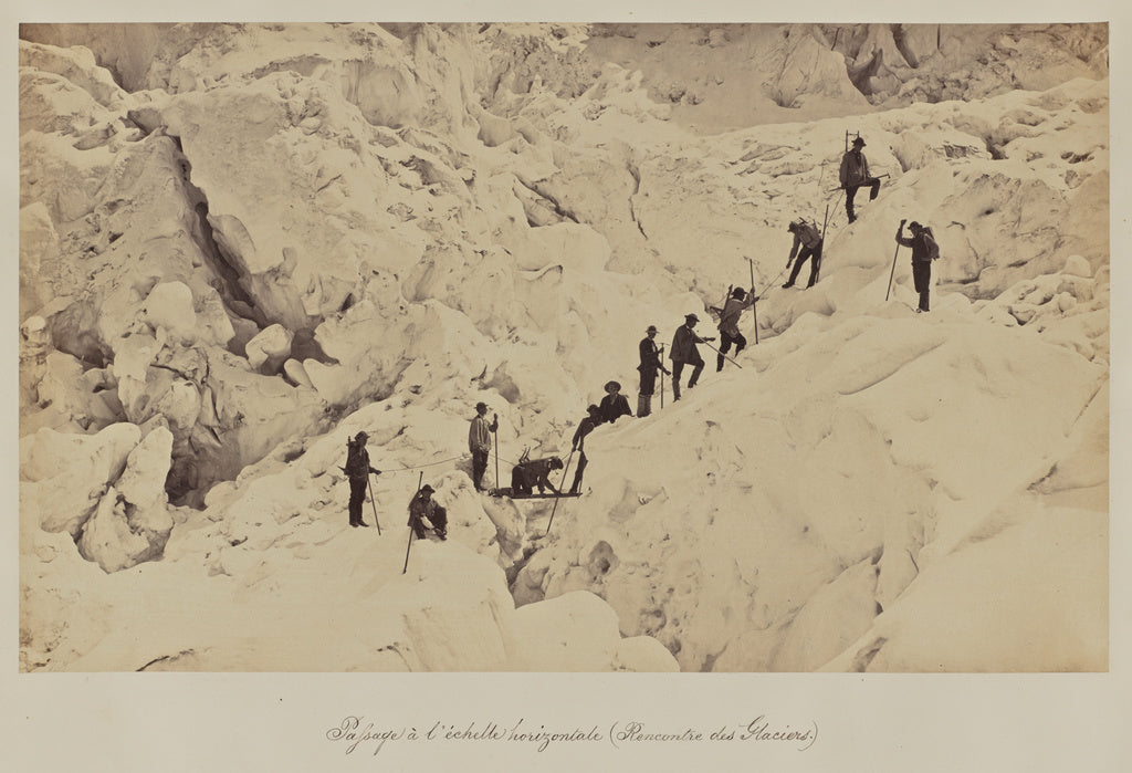 Bisson Frères:Passage à l'échelle horizontale (Rencontre , Poster Print Wall Art