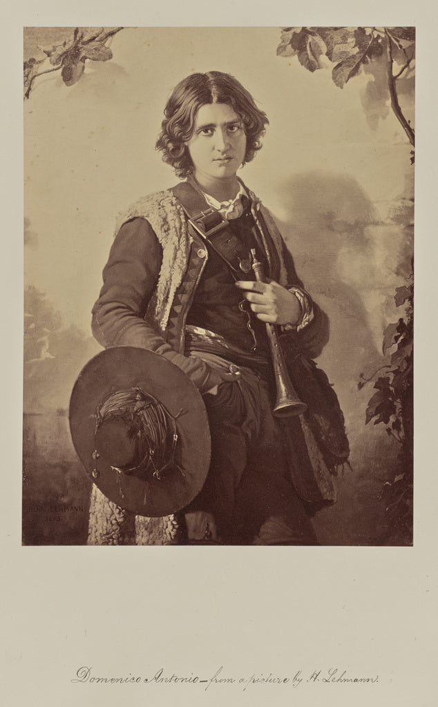 Robert Jefferson Bingham:Domenico Antonio - from a picture b, Poster Print Wall Art