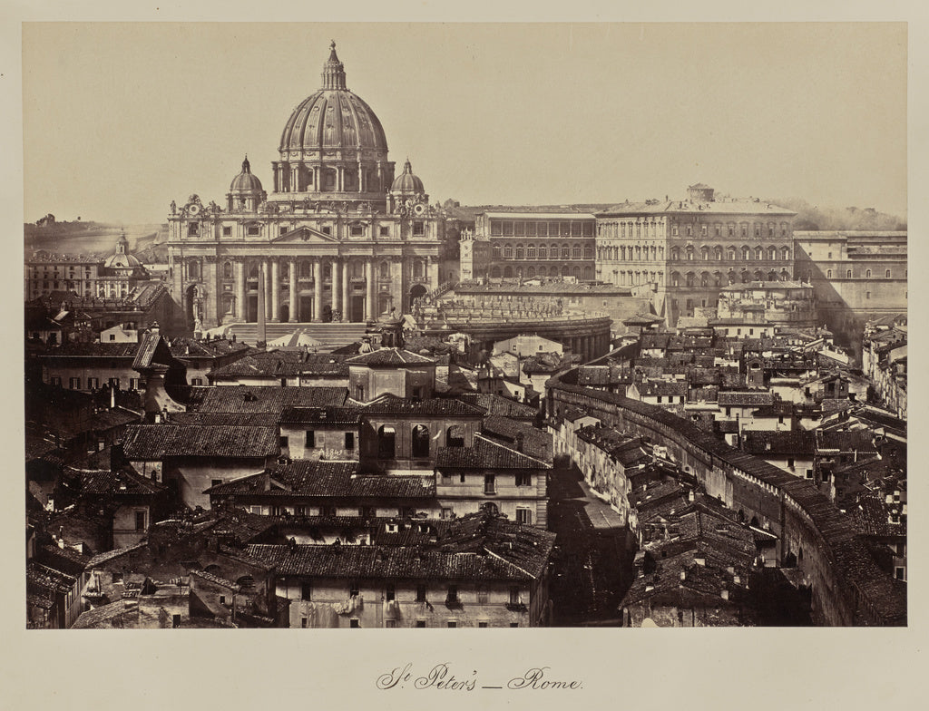 Robert EatonAttributed to:St. Peter's - Rome, Poster Print Wall Art