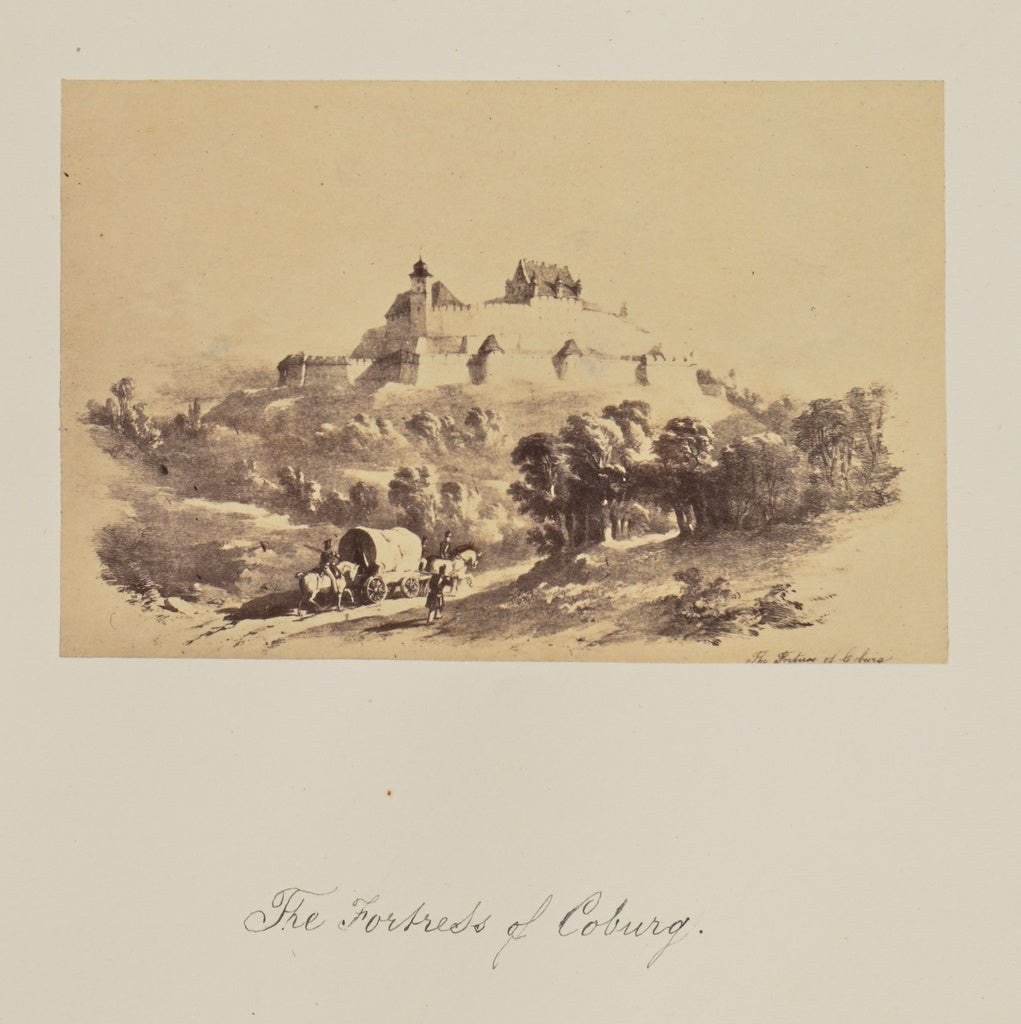 Unknown:The Fortress of Coburg., Poster Print Wall Art