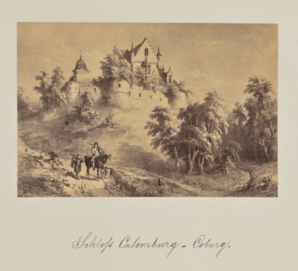 Unknown:Schloss Calemburg - Coburg., Poster Print Wall Art