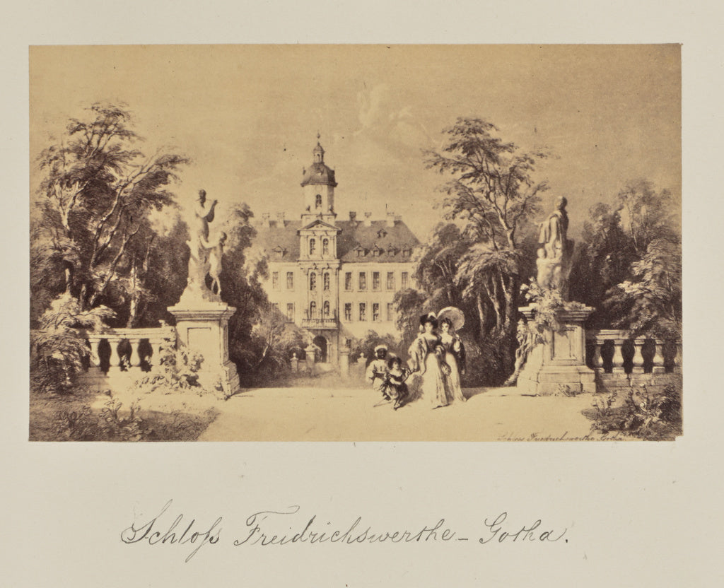 Unknown:Schloss Friedrichswerthe - Gotha., Poster Print Wall Art