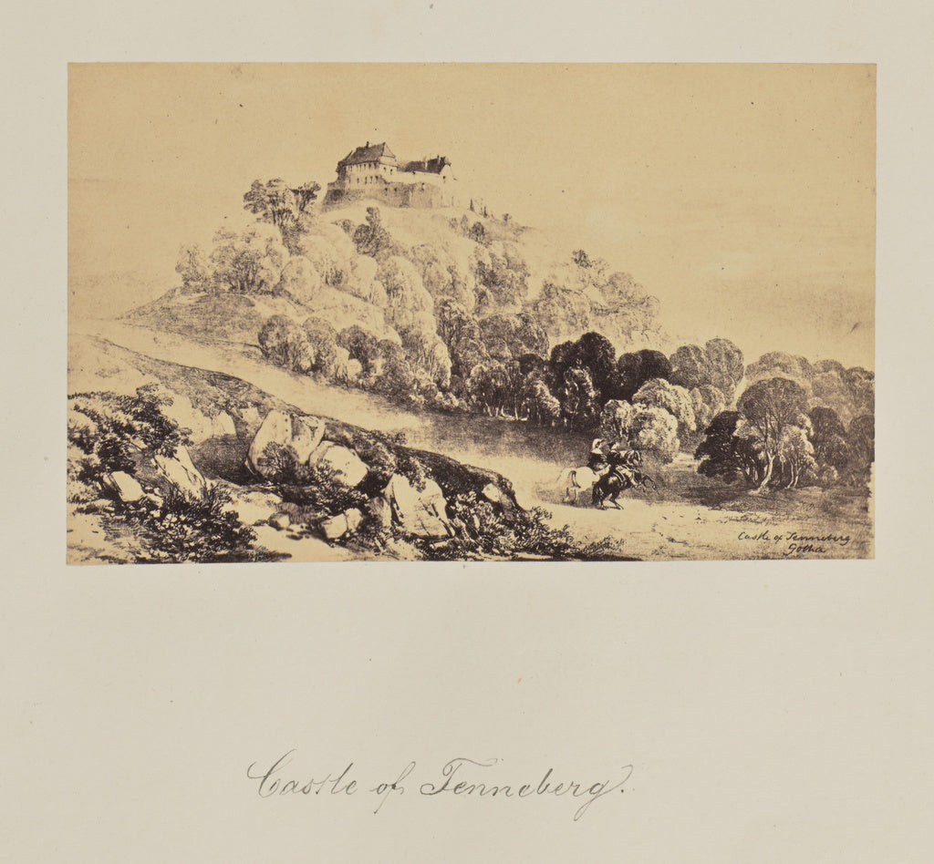 Unknown:Castle of Tenneberg., Poster Print Wall Art