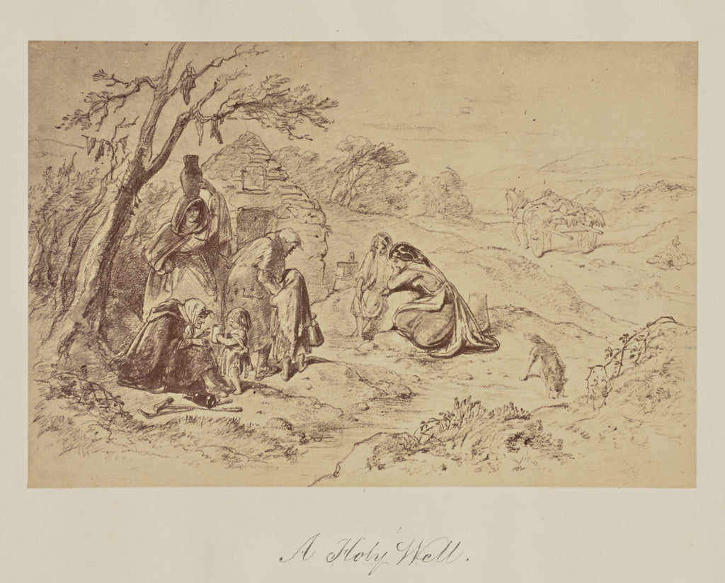 Unknown Artist:A Holy Well., Poster Print Wall Art