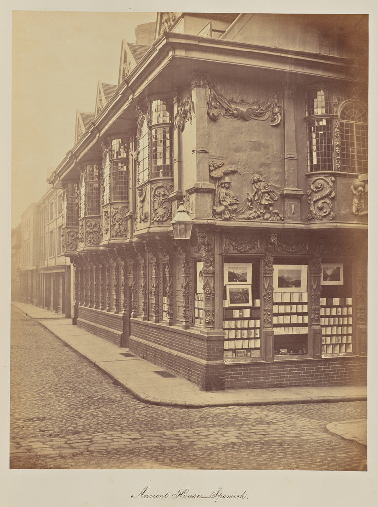 John Dixon PiperAttributed to:Ancient House - Ipswich., Poster Print Wall Art