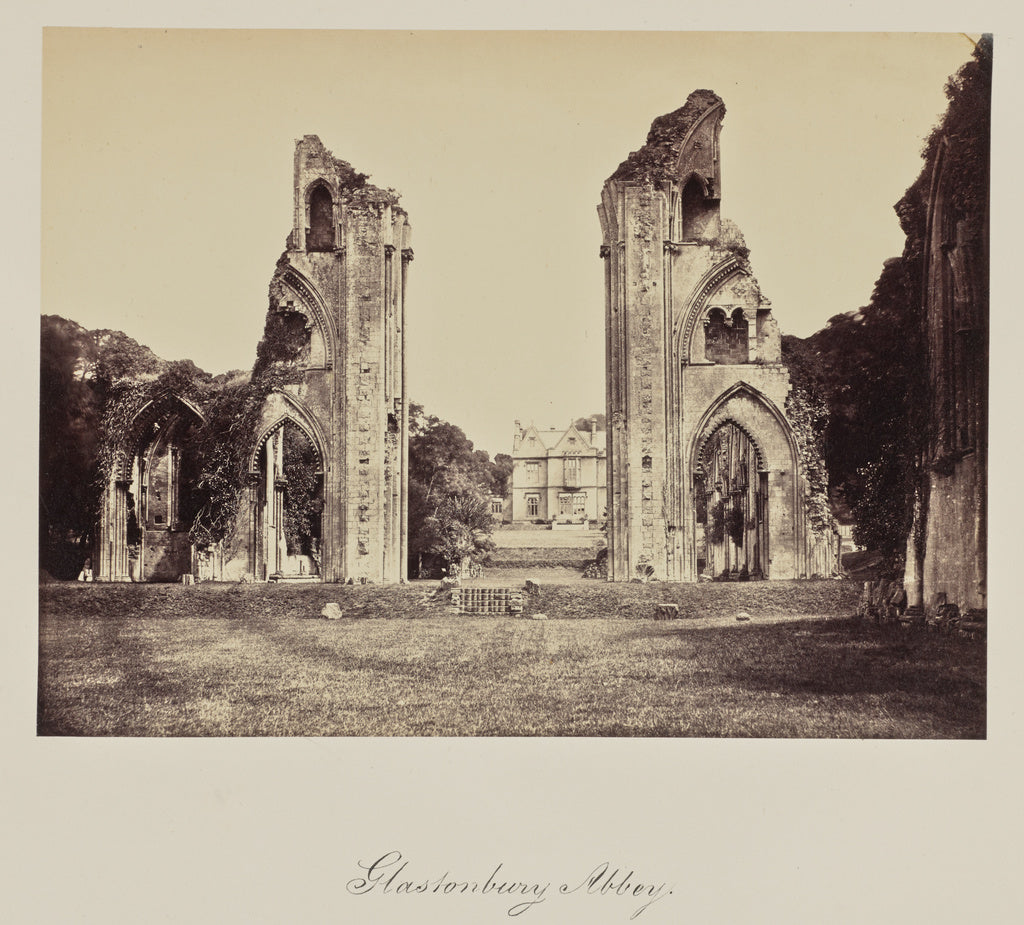 Unknown:Glastonbury Abbey., Poster Print Wall Art