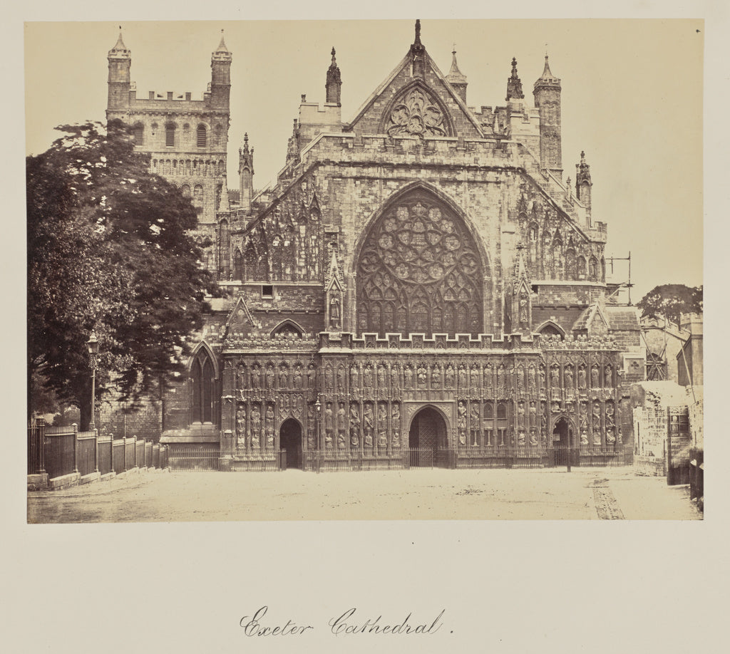 Francis BedfordAttributed to:Exeter Cathedral., Poster Print Wall Art