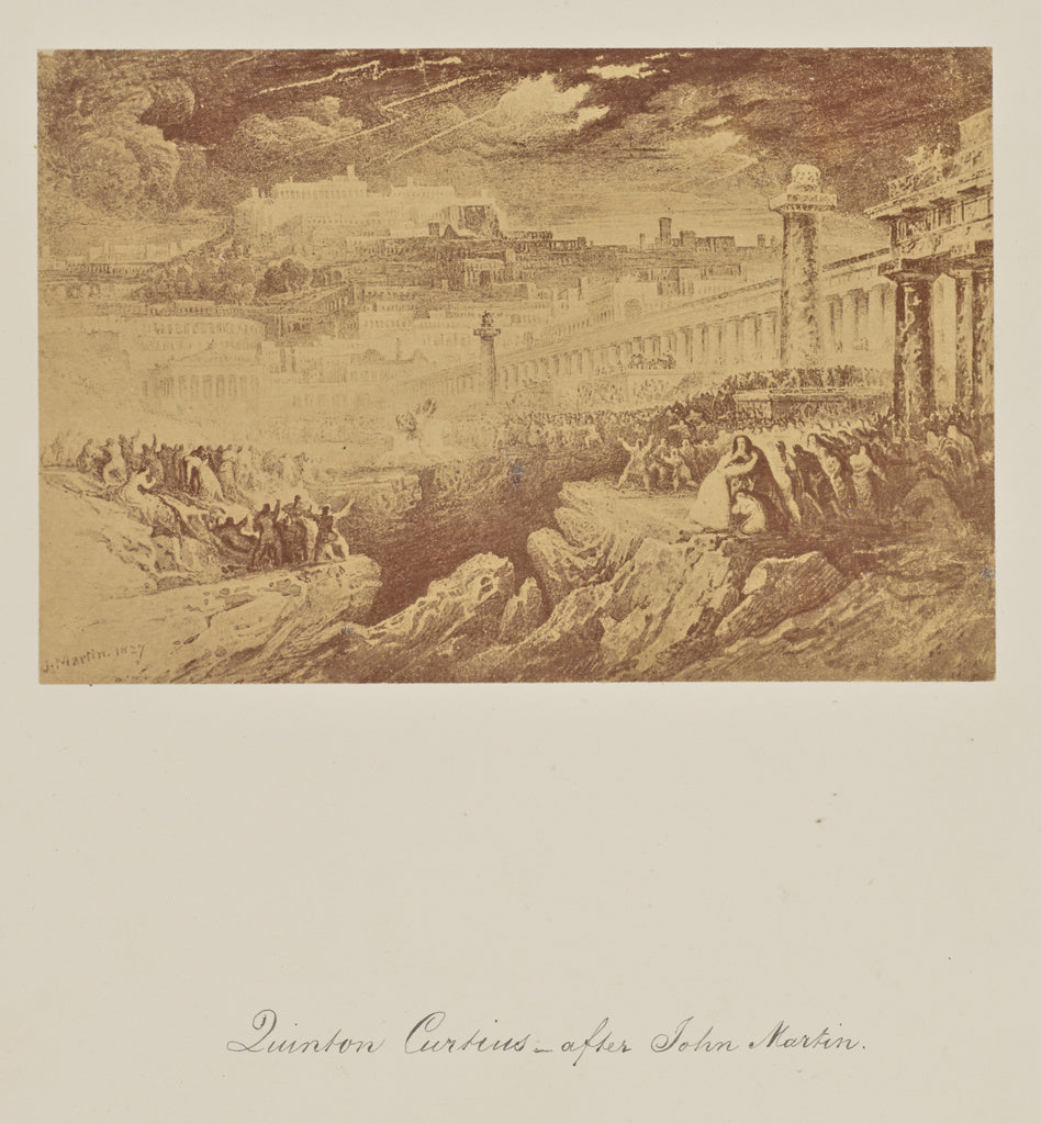 Unknown:Quinton Curtis - after John Martin., Poster Print Wall Art