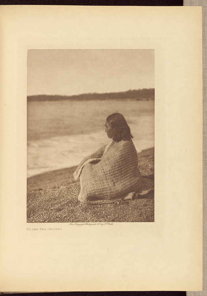 Edward S. Curtis:By the Sea - Nootka, Poster Print Wall Art