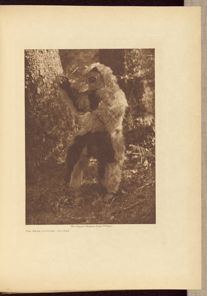 Edward S. Curtis:The Bear Costume - Nootka, Poster Print Wall Art
