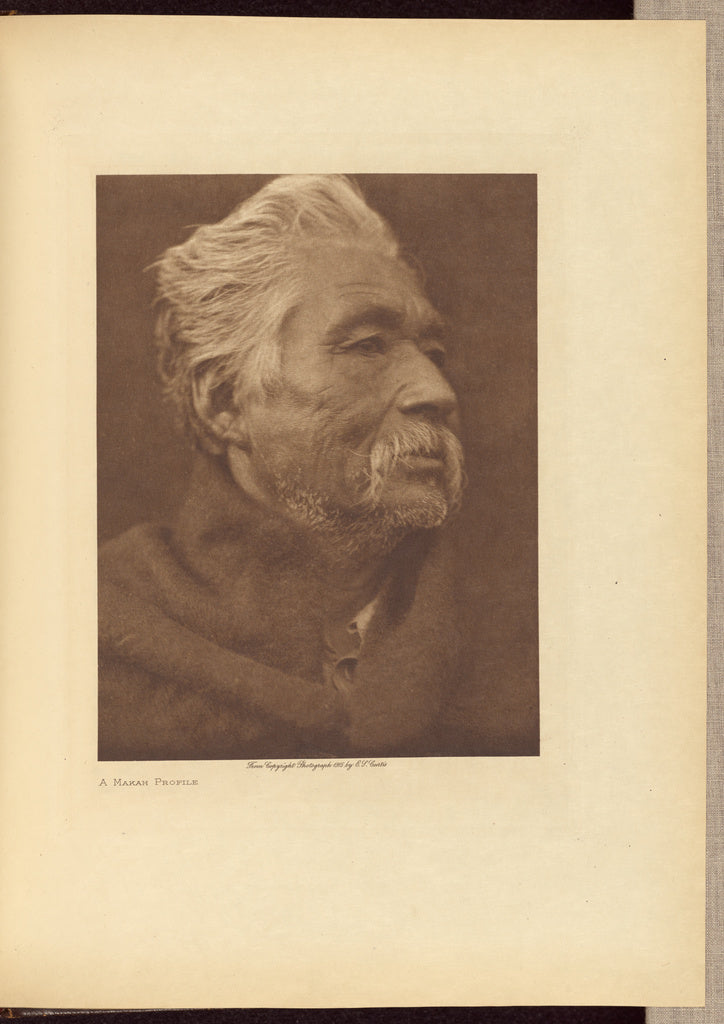 Edward S. Curtis:A Makah Profile, Poster Print Wall Art