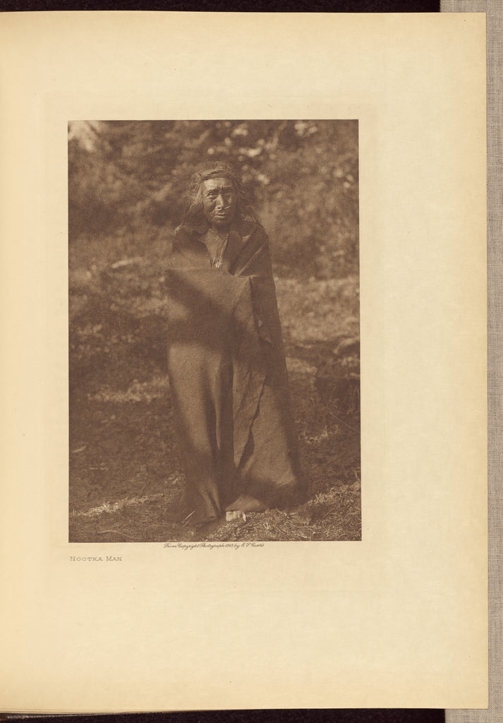 Edward S. Curtis:Nootka Man, Poster Print Wall Art
