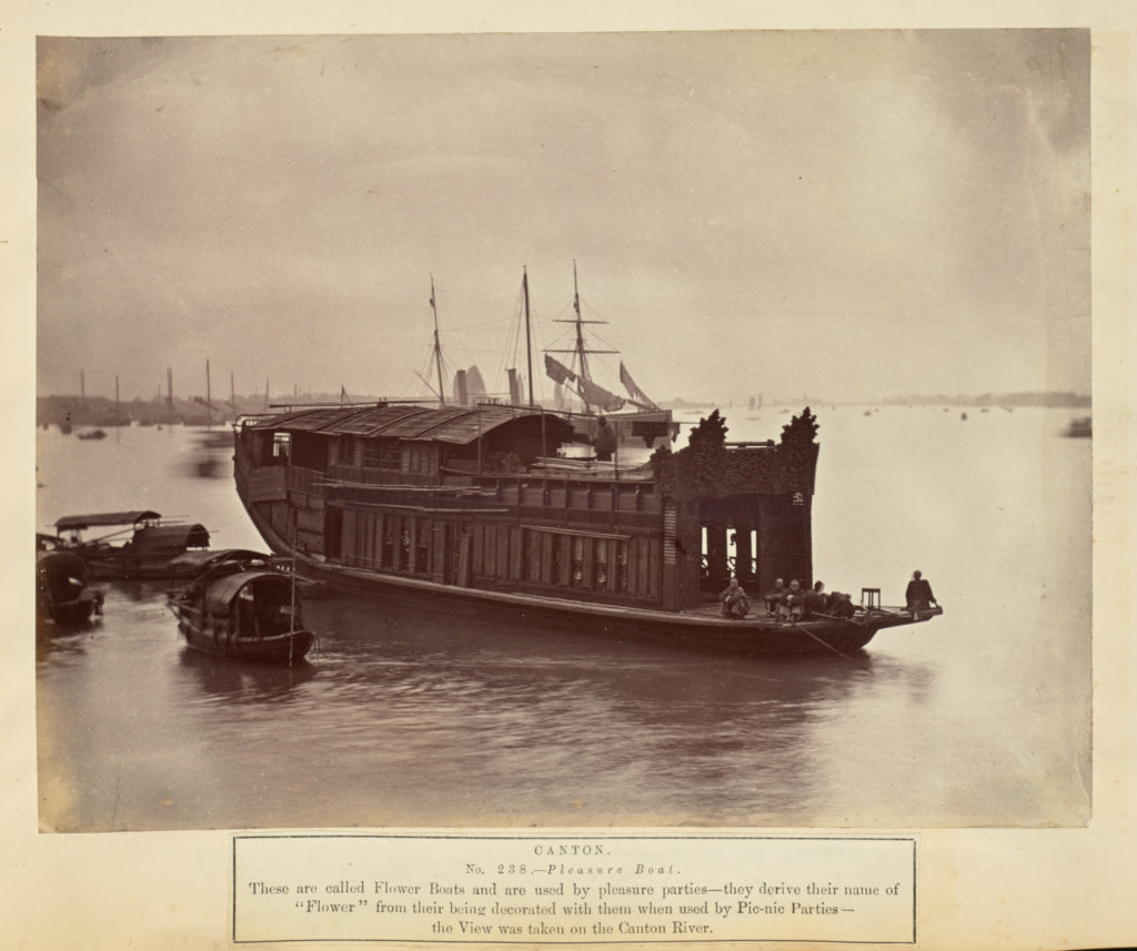 Unknown:Canton. Pleasure Boat, Poster Print Wall Art