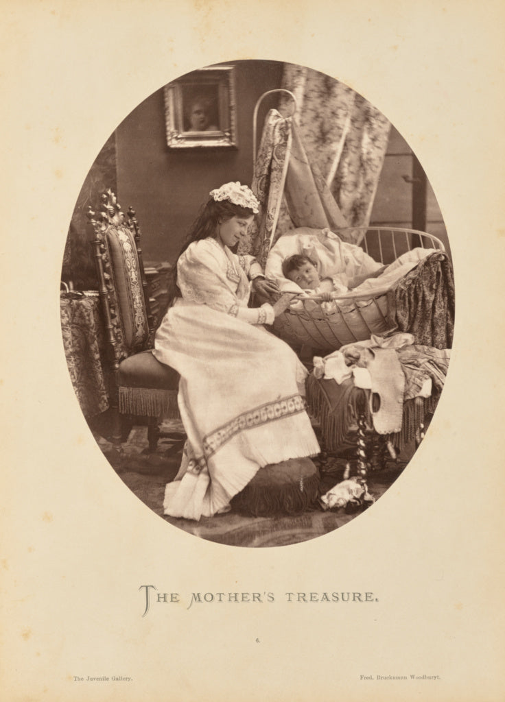 Friedrich Bruckmann:The mother's treasure, Poster Print Wall Art