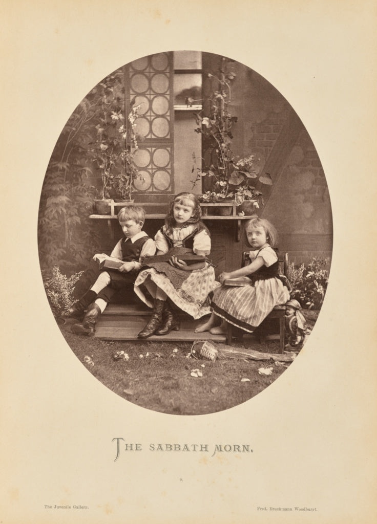 Friedrich Bruckmann:The sabbath morn, Poster Print Wall Art