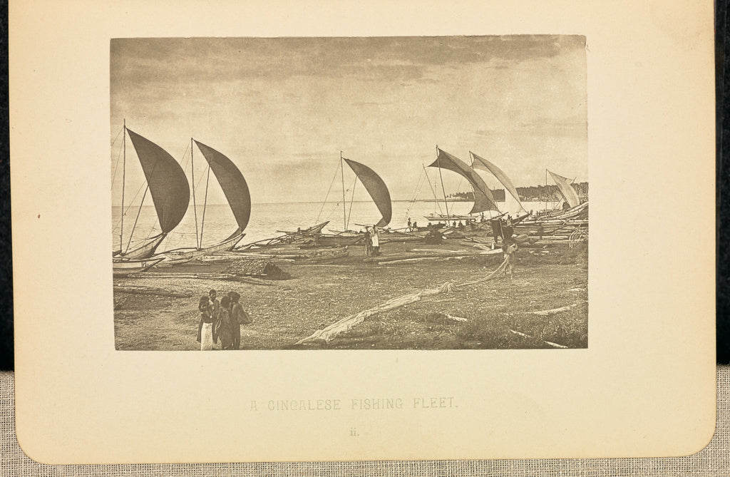 Henry W. Cave:A Singhalese Fishing Fleet, Poster Print Wall Art