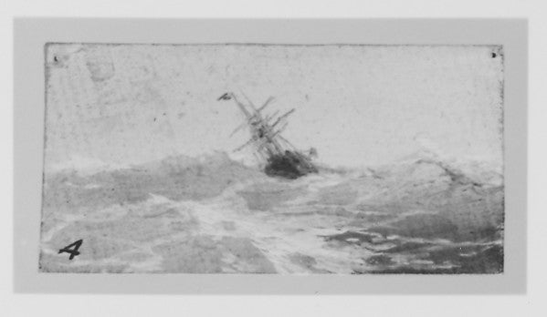 Ivan Konstantinovich Aivazovsky:A Ship in a Stormy Sea 1892-16x12"(A3) Poster