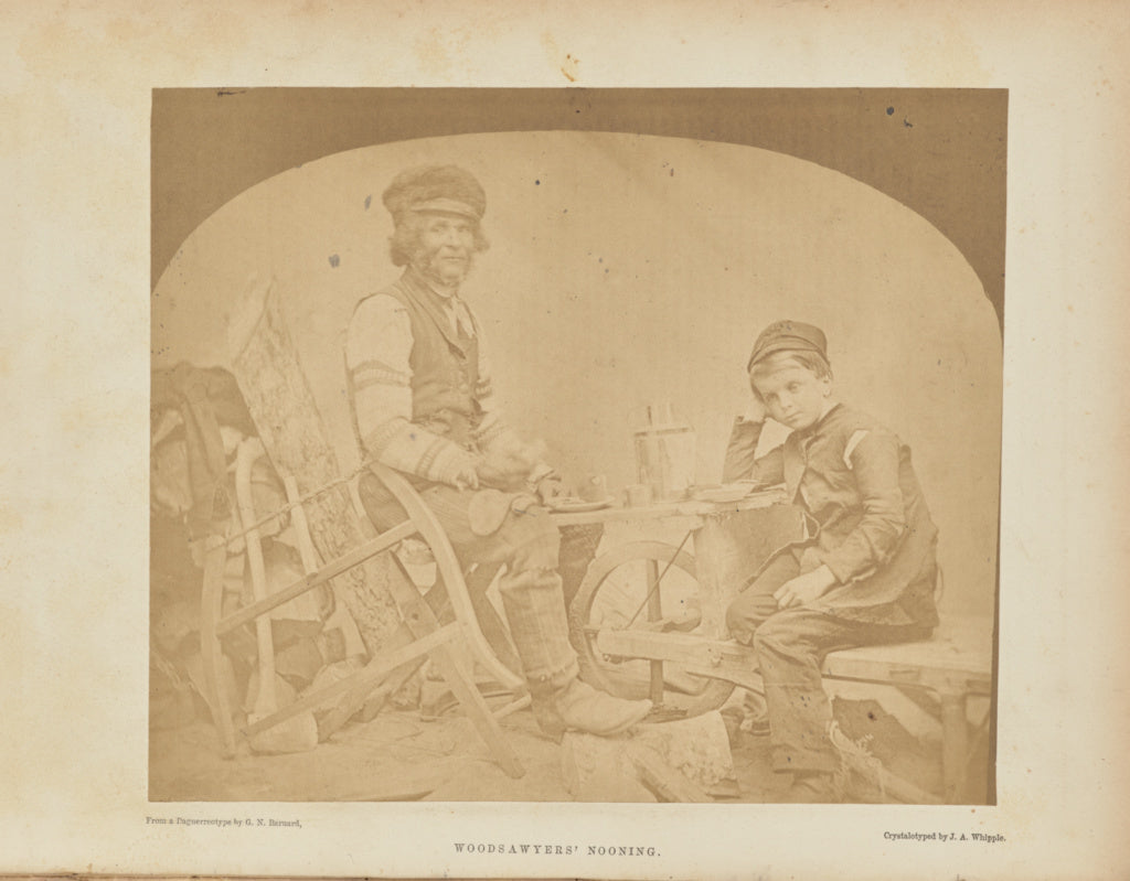George N. Barnard:Woodsawyers' Nooning, Poster Print Wall Art