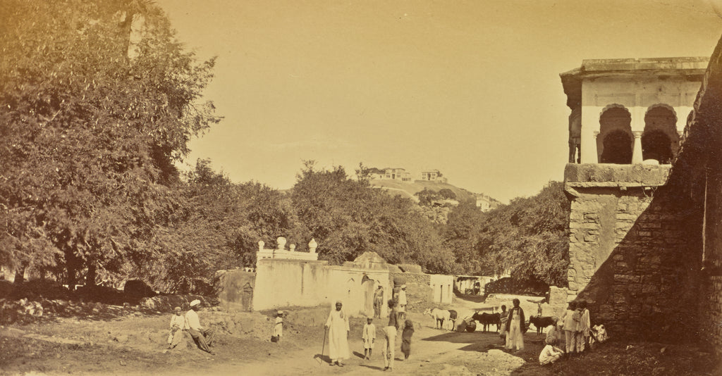 Willoughby Wallace Hooper:[Village View near Maula Ali Hill,, Poster Print Wall Art