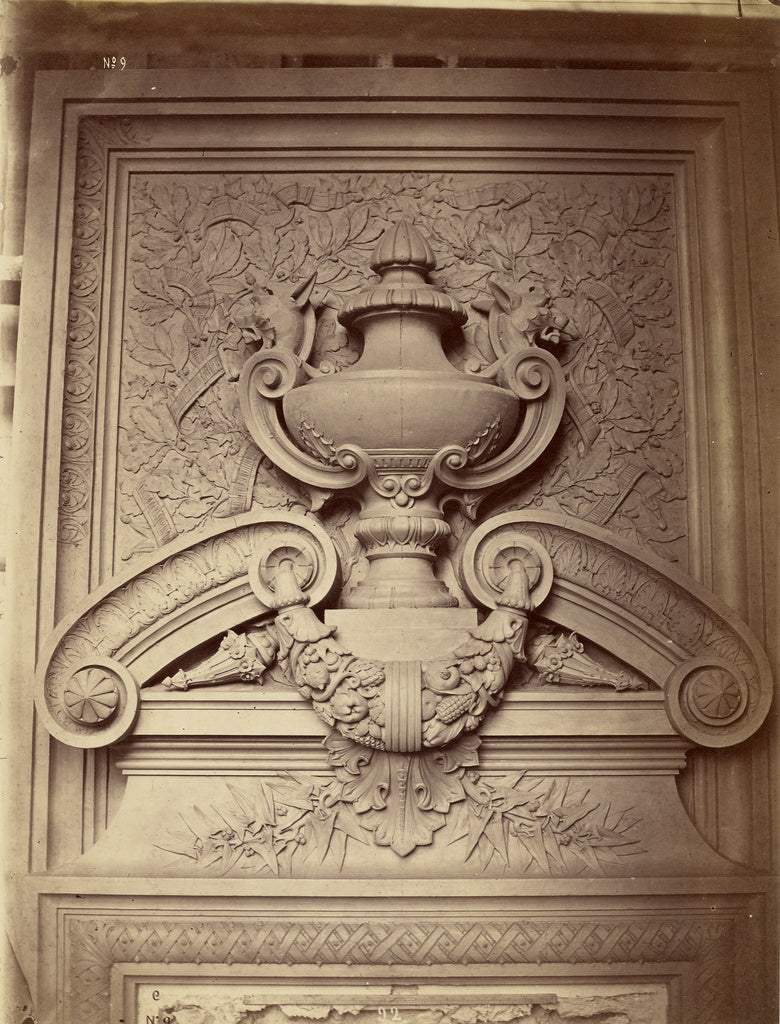 Louis-emile Durandelle:Couronnement des portes du grand foye, Poster Print Wall Art