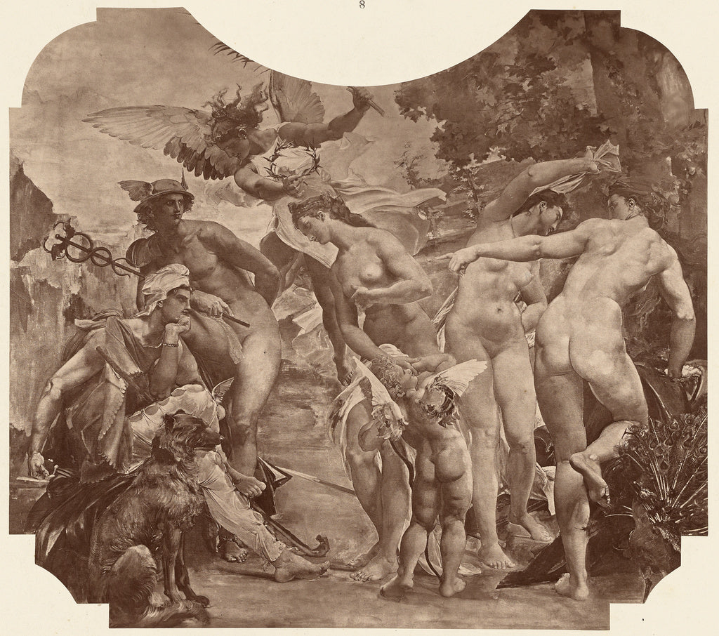 Louis-emile Durandelle:Le jugement de Paris, Poster Print Wall Art