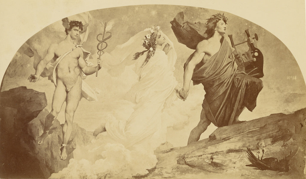 Louis-emile Durandelle:Orphée et Eurydice, Poster Print Wall Art