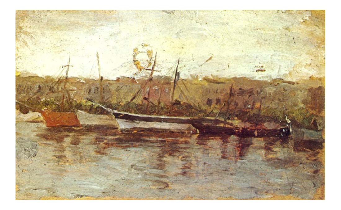 1895 Alicante vu du bateau by Pablo Picasso, vintage artwork, 16x12"(A3) Poster