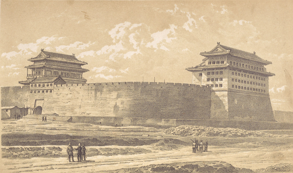 Felice Beato:[Anting Gate of Peking Occupied by the Allied F, Poster Print Wall Art