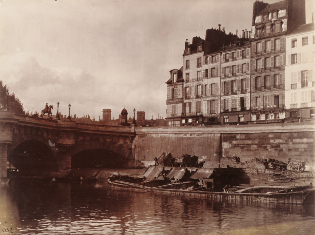 Eugène Atget:Coin du Pont Neuf, Poster Print Wall Art