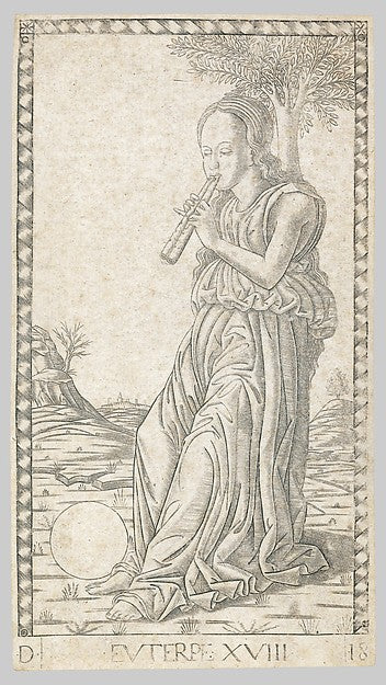 Euterpe c1465–67-Anonymous,Italian,Ferrarese,15th cent, Poster Print