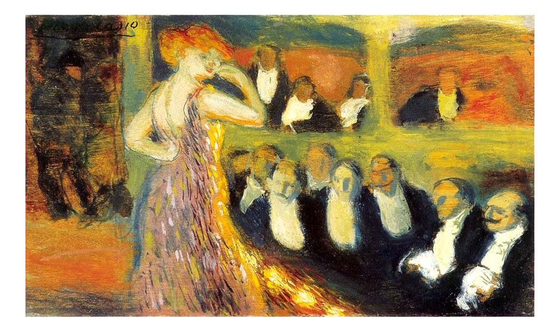 1900 Hommes vaniteux by Pablo Picasso, vintage artwork, 16x12"(A3) Poster