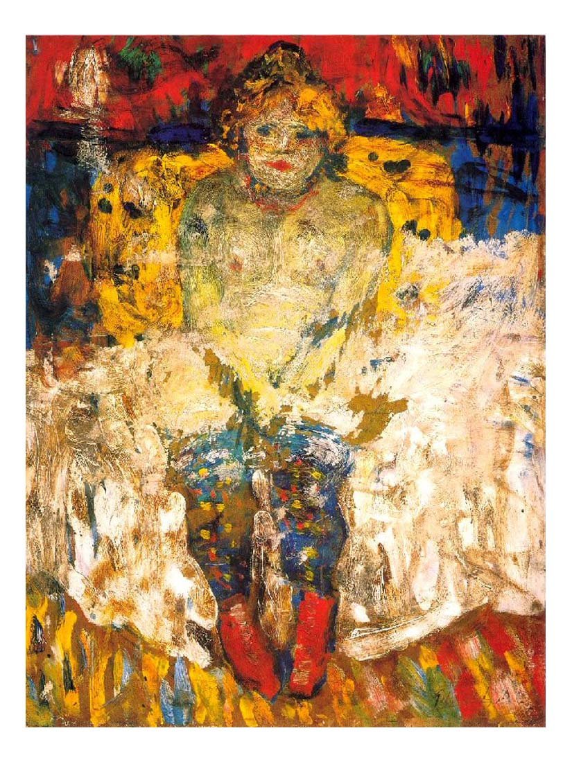 1901 Femme aux bas-bleus by Pablo Picasso, vintage artwork, 16x12"(A3) Poster