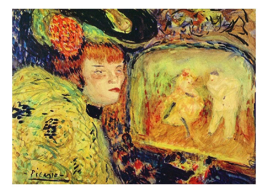 1901 Le 'Divan Japonais' by Pablo Picasso, vintage artwork, 16x12"(A3) Poster