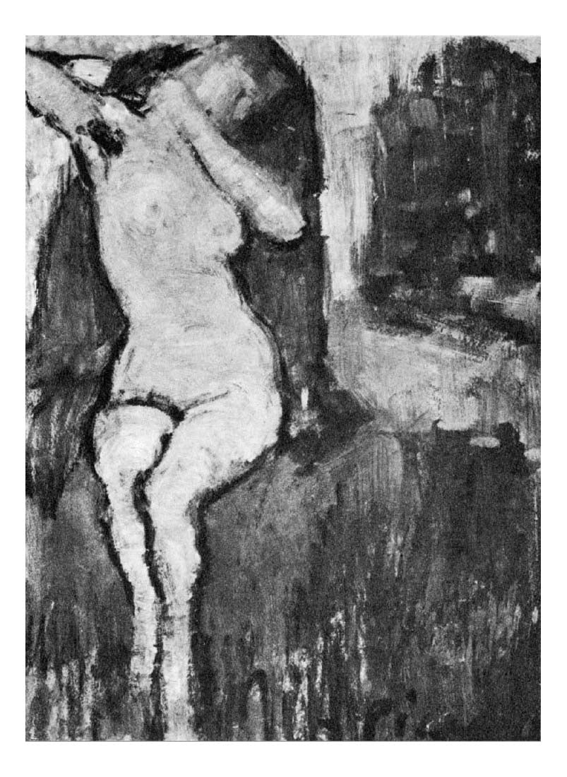 1901 Nu assis by Pablo Picasso, vintage artwork, 16x12"(A3) Poster