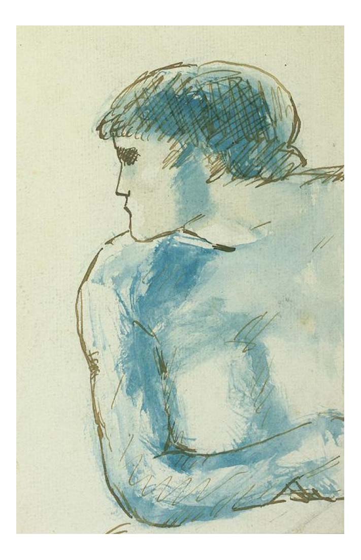 1902 Le boxeur by Pablo Picasso, vintage artwork, 16x12"(A3) Poster