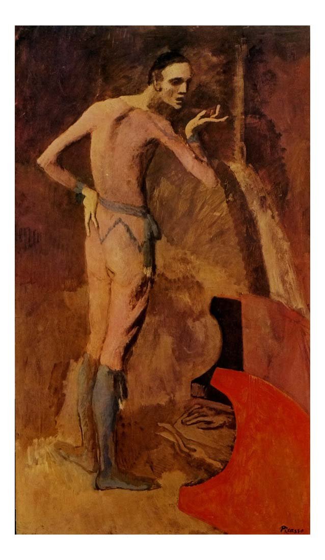 1904 L'acteur by Pablo Picasso, vintage artwork, 16x12"(A3) Poster