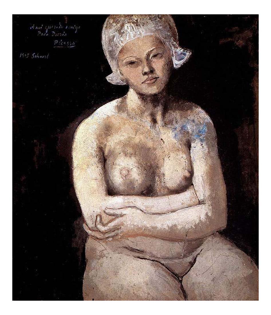 1905 La belle Hollandaise by Pablo Picasso, vintage artwork, 16x12"(A3) Poster