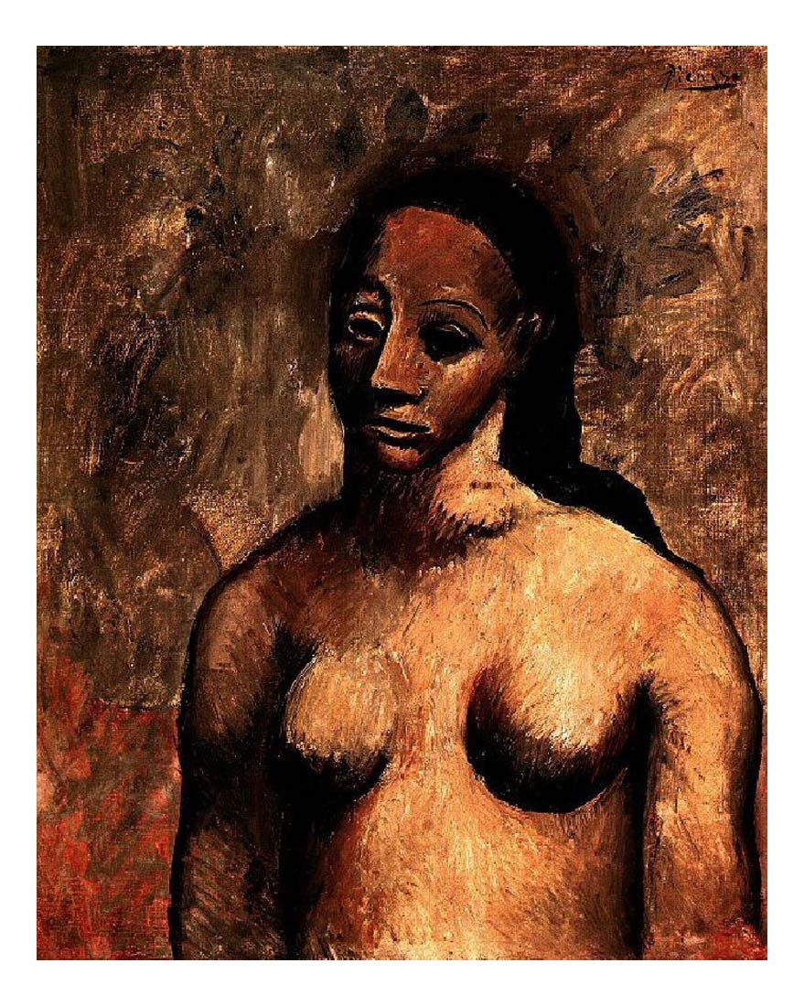 1906 Buste de femme by Pablo Picasso, vintage artwork, 16x12"(A3) Poster