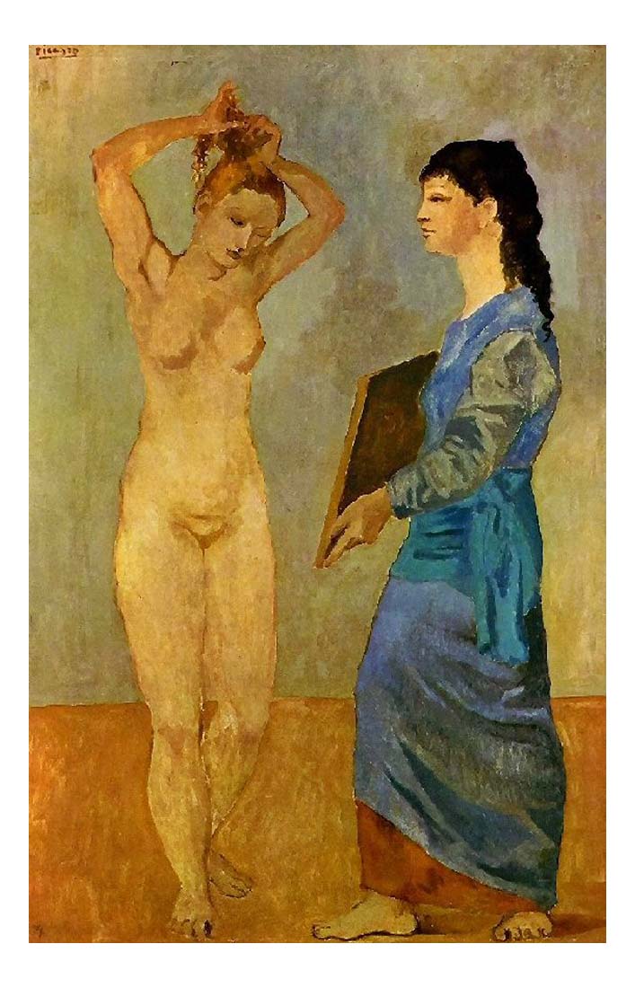 1906 La toilette3 by Pablo Picasso, vintage artwork, 16x12"(A3) Poster