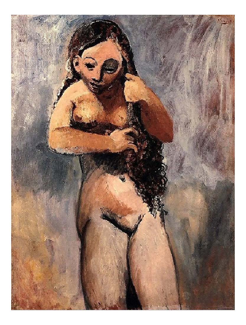 1906 La toilette5 by Pablo Picasso, vintage artwork, 16x12"(A3) Poster