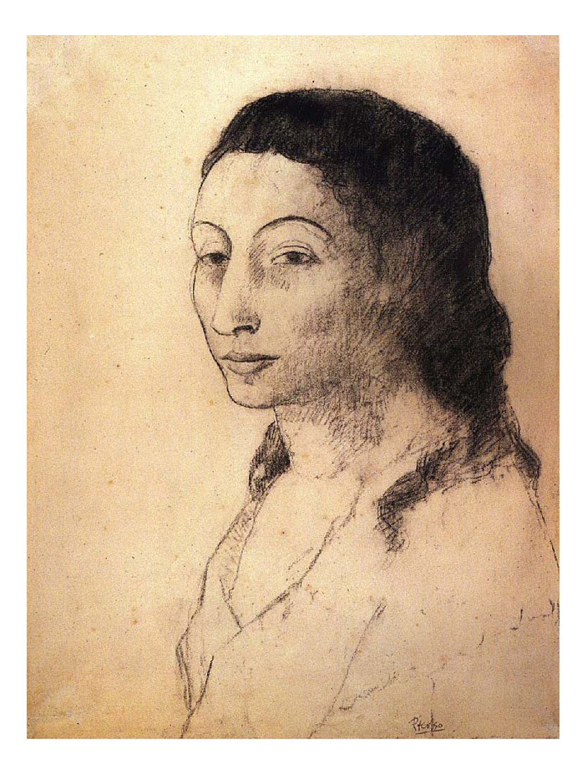 1906 Portrait de Fernande by Pablo Picasso, vintage artwork, 16x12"(A3) Poster