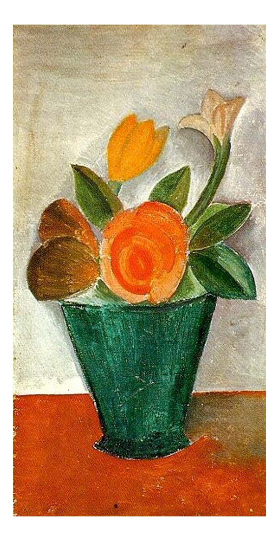 1908 Pot de fleurs by Pablo Picasso, vintage artwork, 16x12"(A3) Poster