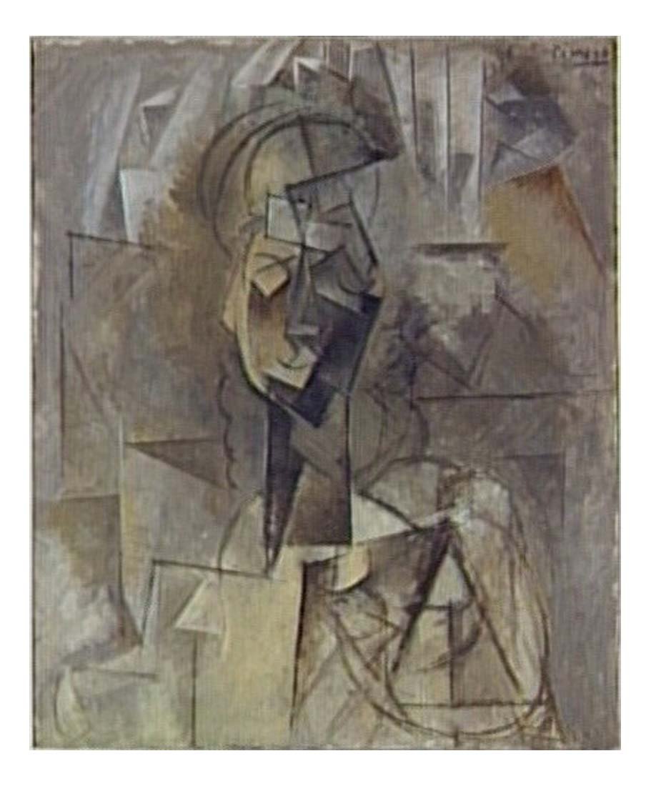 1909 Buste de femme2 by Pablo Picasso, vintage artwork, 16x12"(A3) Poster