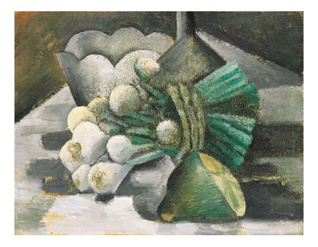 1909 Nature morte aux oignons by Pablo Picasso, vintage artwork, 16x12"(A3) Poster